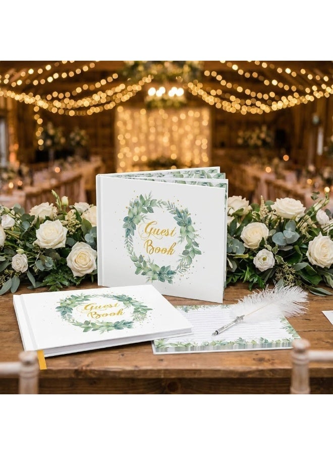 سجل الضيوف، كتاب الضيوف لحفلات الزفاف والولادات والمناسبات الخاصة - 120 صفحة فارغة - Image 5